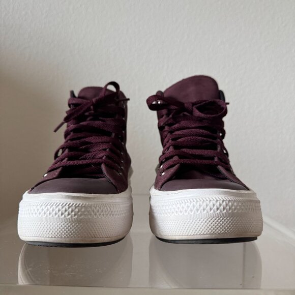 Converse Chuck Taylor All Star High Move “Diamond Metal” Black Currant – Size 5 - Picture 3 of 12